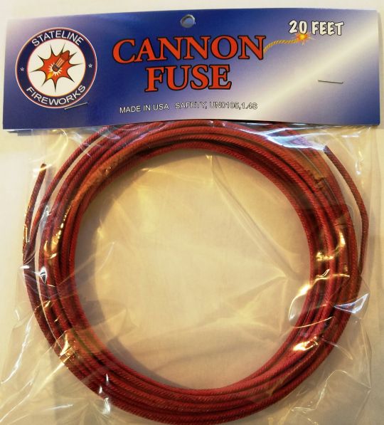 Small Cannon Visco Fuse 25 sec/ft, - 30ft — Skylighter, Inc.